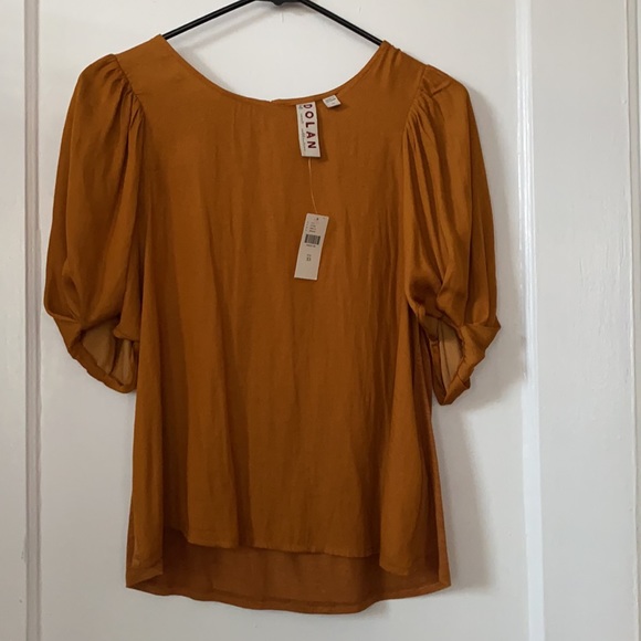 NWT Anthropologie Dolan left coast saffron top - Picture 4 of 8